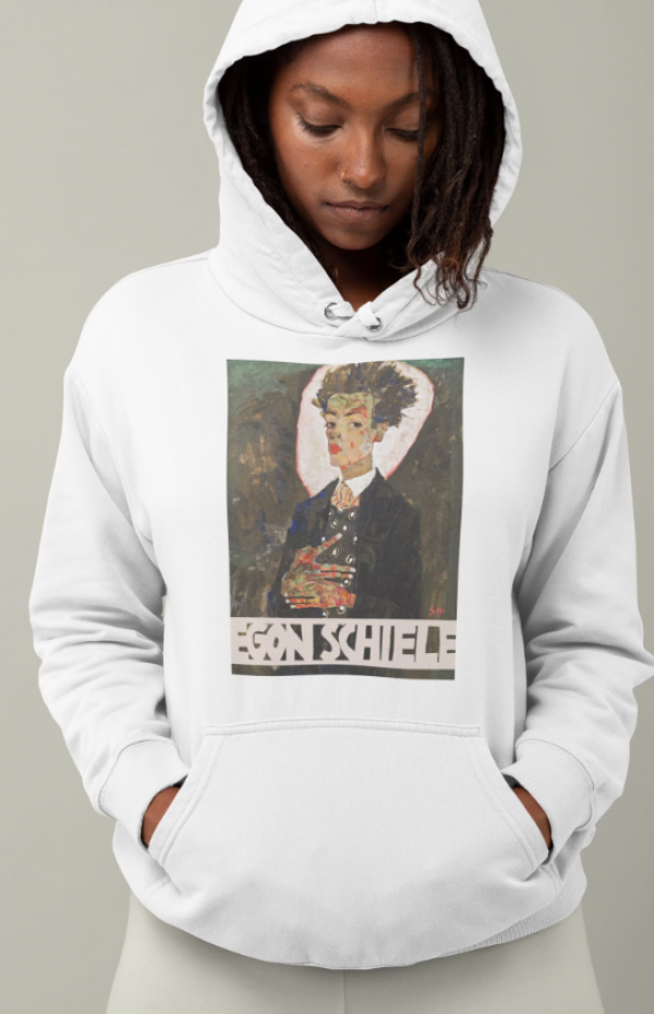 Hoodie dengan ilustrasi karya seniman terkenal